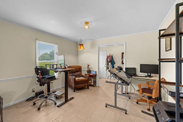 1409 E Northfield Blvd, Murfreesboro, TN 37130 - home office with ornamental molding and baseboards