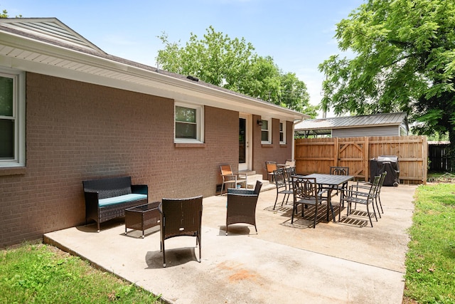 418 Winfrey Dr, Murfreesboro, TN 37130 - view of patio featuring outdoor dining space and a grill