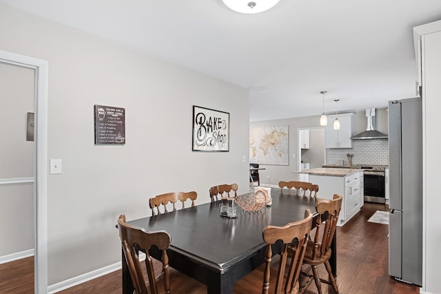 418 Winfrey Dr, Murfreesboro, TN 37130 - dining area featuring dark wood finished floors