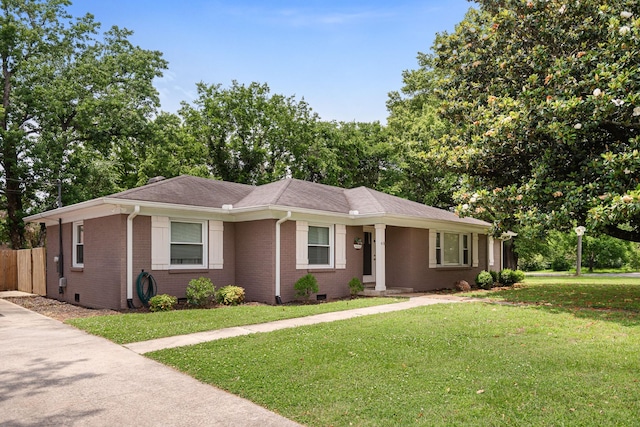418 Winfrey Dr, Murfreesboro, TN 37130 - ranch-style house featuring brick siding, crawl space, and roof with shingles