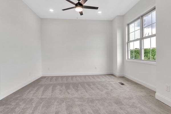 191 Charleston Ave, Pleasant View, TN 37146 - unfurnished room with carpet floors, ceiling fan, and recessed lighting