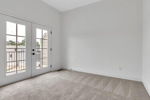 191 Charleston Ave, Pleasant View, TN 37146 - unfurnished room featuring french doors and carpet