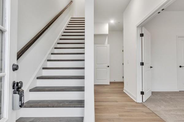 199 Charleston Ave, Pleasant View, TN 37146 - stairs featuring wood finished floors and recessed lighting