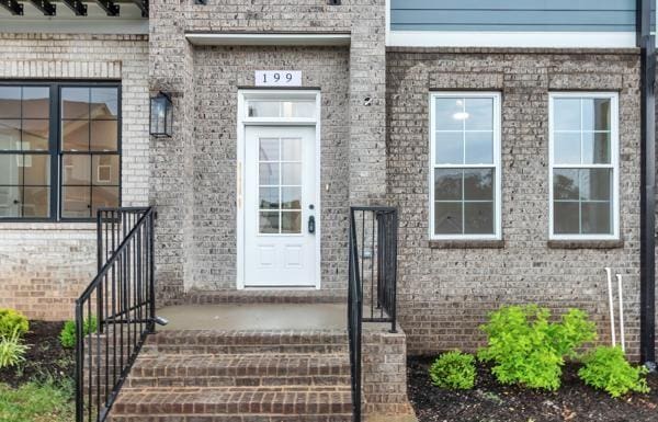 199 Charleston Ave, Pleasant View, TN 37146 - doorway to property featuring brick siding