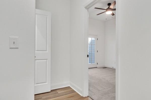 199 Charleston Ave, Pleasant View, TN 37146 - hallway with baseboards and light wood-style flooring
