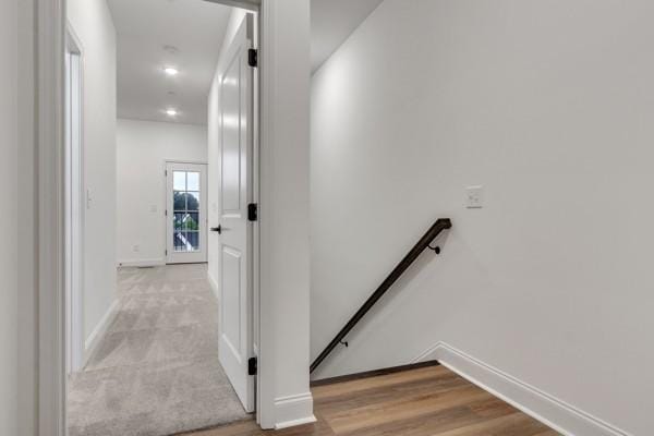 199 Charleston Ave, Pleasant View, TN 37146 - hallway featuring an upstairs landing and baseboards