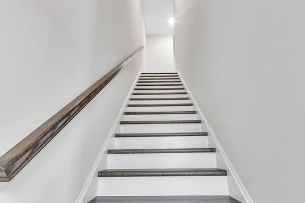 195 Charleston Ave, Pleasant View, TN 37146 - stairs featuring wood finished floors