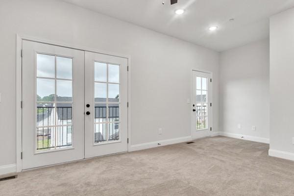 195 Charleston Ave, Pleasant View, TN 37146 - entryway with french doors and carpet