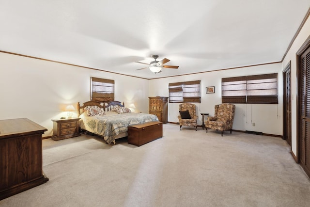 305 Myers Ter, Carthage, TN 37030 - carpeted bedroom featuring a ceiling fan and multiple windows