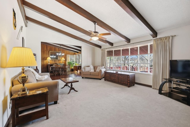305 Myers Ter, Carthage, TN 37030 - carpeted living room featuring a ceiling fan and baseboards