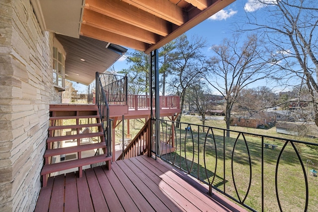 305 Myers Ter, Carthage, TN 37030 - wooden deck with stairs