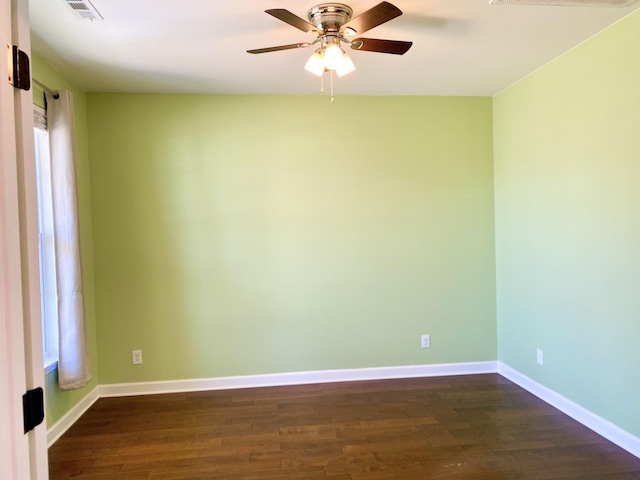 1808 Luke Ct, Columbia, TN 38401 - spare room with dark wood finished floors and a ceiling fan