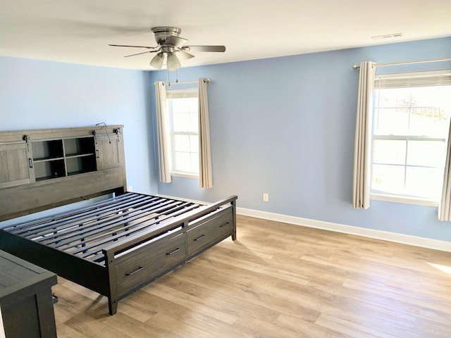 1808 Luke Ct, Columbia, TN 38401 - unfurnished bedroom with light wood-style floors and ceiling fan