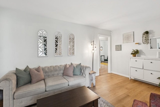 3721 Wharton Dr, Nashville, TN 37211 - living room featuring light wood-style flooring and baseboards