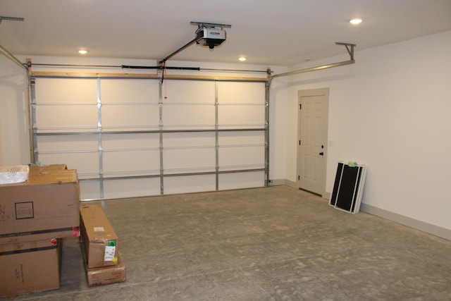 791 Hasty Ln, Estill Springs, TN 37330 - garage featuring a garage door opener and recessed lighting