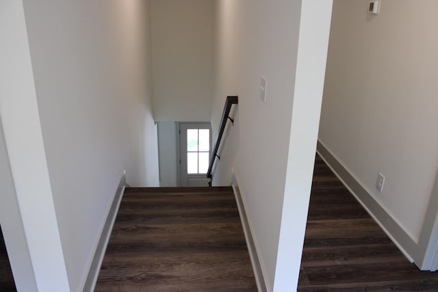 807 Hasty Ln, Estill Springs, TN 37330 - stairway with wood finished floors and a high ceiling