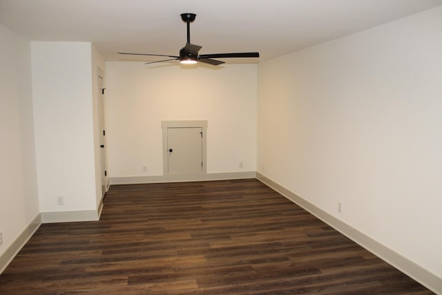 807 Hasty Ln, Estill Springs, TN 37330 - unfurnished room featuring a ceiling fan and dark wood-style flooring