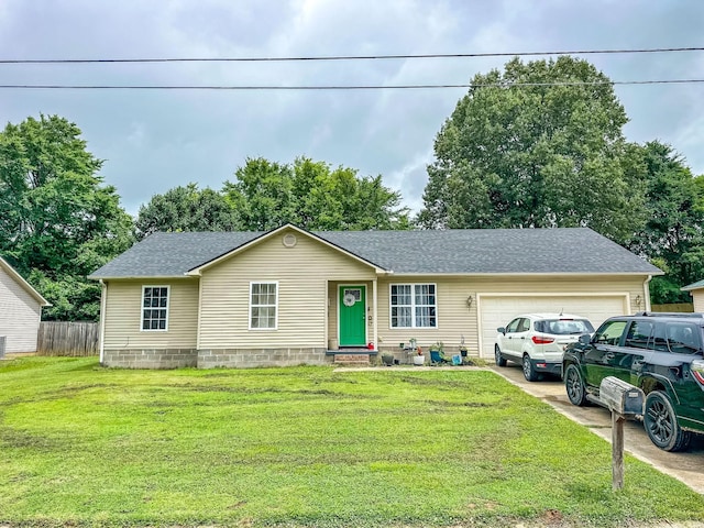 1097 Taylor Ln, Newbern, TN 38059 - view of front of house with an attached garage, a shingled roof, and driveway