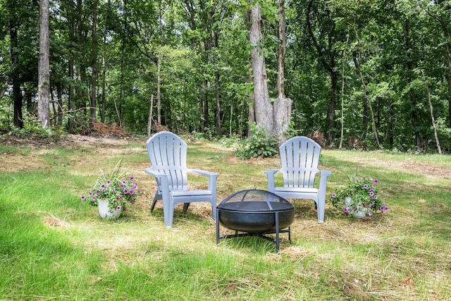 704 Pond Rd, Dickson, TN 37055 - view of yard with a fire pit