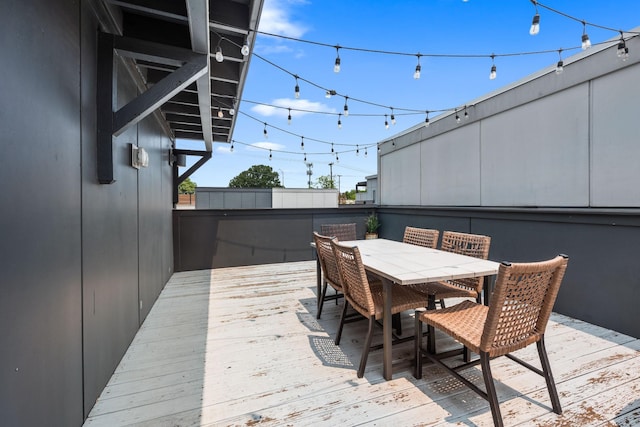 2410 Meharry Blvd Unit 3, Nashville, TN 37208 - wooden deck featuring outdoor dining area