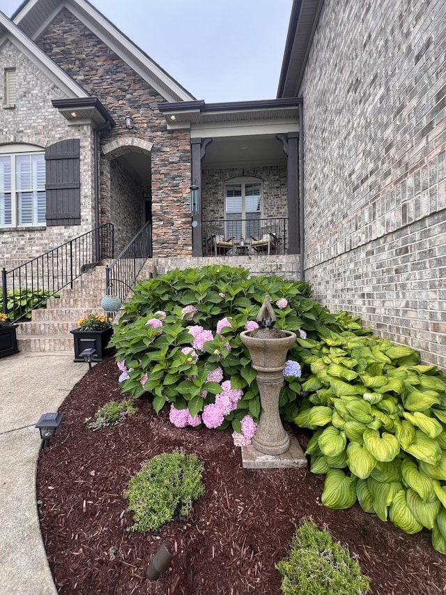 119 Ridgebend Dr, Murfreesboro, TN 37128 - doorway to property featuring brick siding