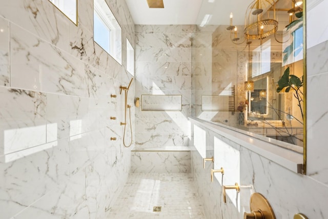 6004 Lookaway Cir, Franklin, TN 37067 - full bath featuring a marble finish shower