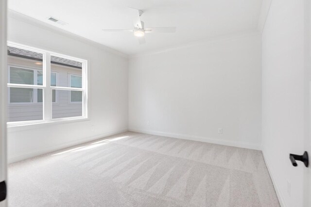 7018 Southvale Blvd, Franklin, TN 37064 - carpeted spare room with ceiling fan and crown molding
