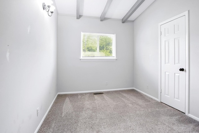 5011 Jarrett Rd, Chattanooga, TN 37416 - spare room with beamed ceiling and carpet