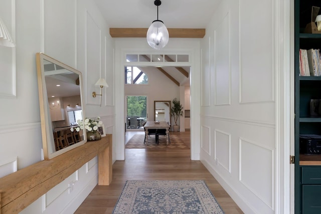 1744 Blackburn Ln, Spring Hill, TN 37174 - foyer entrance with light wood finished floors and a decorative wall