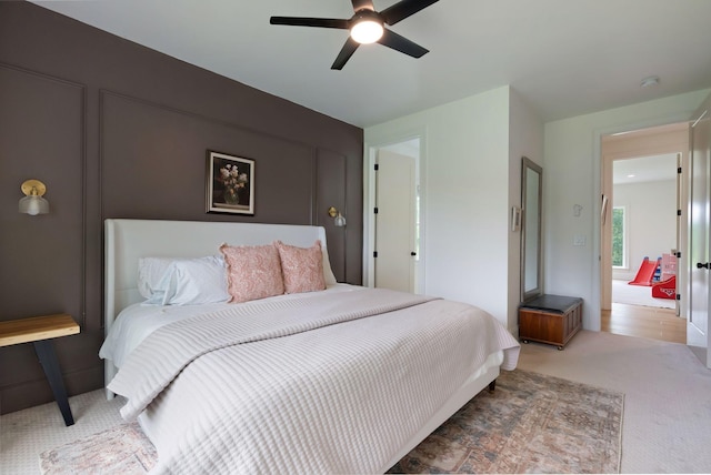 1744 Blackburn Ln, Spring Hill, TN 37174 - carpeted bedroom featuring a ceiling fan