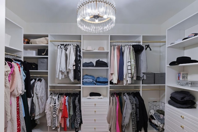 1744 Blackburn Ln, Spring Hill, TN 37174 - walk in closet with a chandelier
