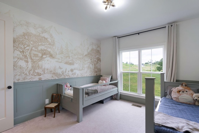 1744 Blackburn Ln, Spring Hill, TN 37174 - bedroom featuring carpet and wainscoting