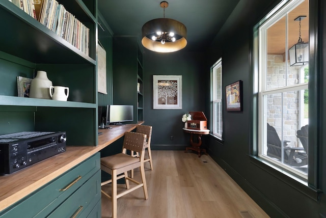 1744 Blackburn Ln, Spring Hill, TN 37174 - office featuring light wood-style flooring and baseboards