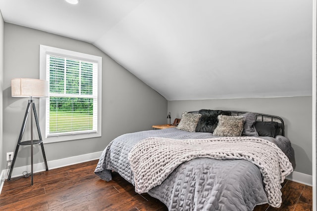 541 Lakeview Cir, Mount Juliet, TN 37122 - bedroom with vaulted ceiling and wood finished floors