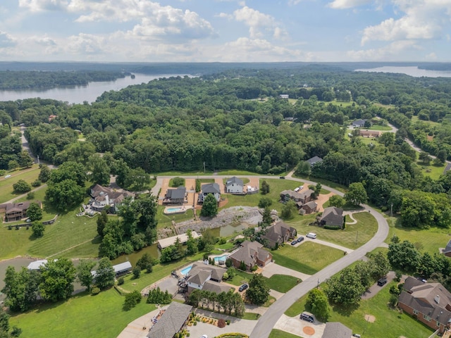 541 Lakeview Cir, Mount Juliet, TN 37122 - bird's eye view of a large body of water and a heavily wooded area