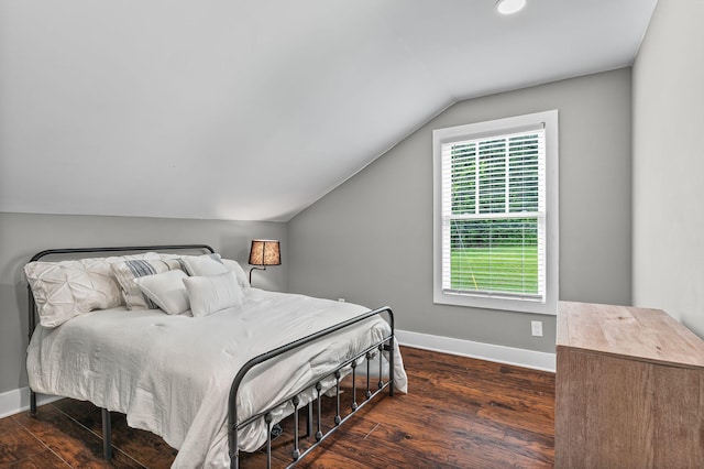 541 Lakeview Cir, Mount Juliet, TN 37122 - bedroom with vaulted ceiling, wood finished floors, and recessed lighting