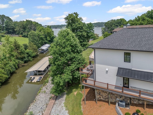 541 Lakeview Cir, Mount Juliet, TN 37122 - view from above of property with a nearby body of water and a tree filled landscape