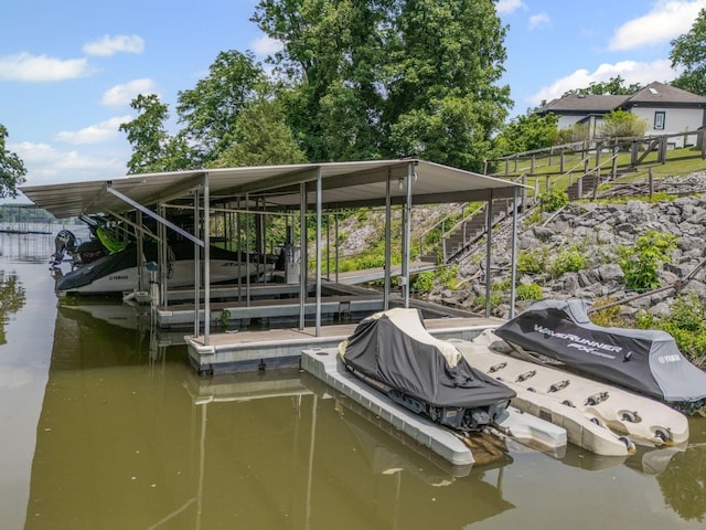 541 Lakeview Cir, Mount Juliet, TN 37122 - dock area featuring boat lift and a water view
