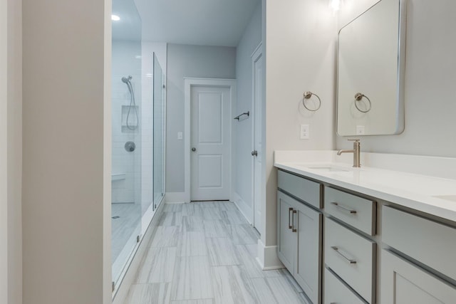 2110 Lequire Ln, Spring Hill, TN 37174 - full bath with a stall shower and double vanity