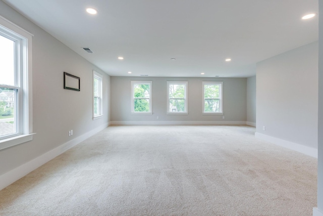 2110 Lequire Ln, Spring Hill, TN 37174 - empty room with light colored carpet and recessed lighting