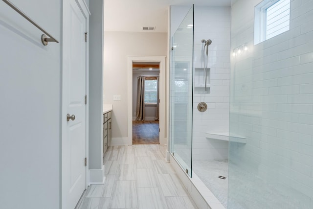 2110 Lequire Ln, Spring Hill, TN 37174 - bathroom featuring a walk in shower and vanity