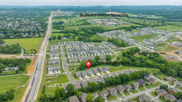 2110 Lequire Ln, Spring Hill, TN 37174 - aerial view of property's location with nearby suburban area