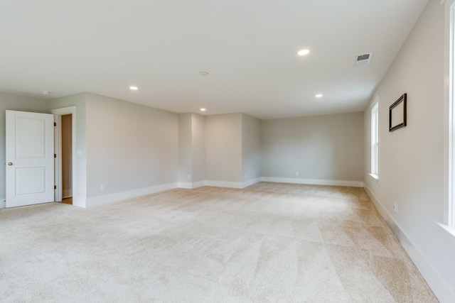 2110 Lequire Ln, Spring Hill, TN 37174 - spare room with light carpet and recessed lighting