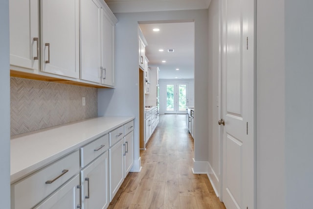 2110 Lequire Ln, Spring Hill, TN 37174 - hallway with light wood finished floors and recessed lighting
