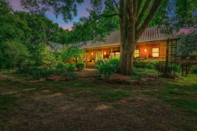 3316 Burr Rd, Springfield, TN 37172 - rear view of house featuring a metal roof