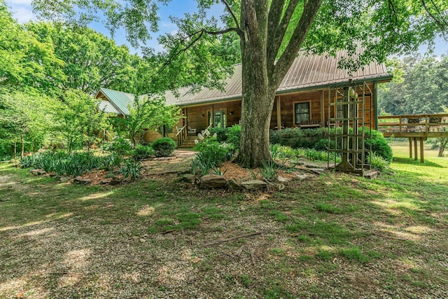 3316 Burr Rd, Springfield, TN 37172 - view of yard featuring covered porch