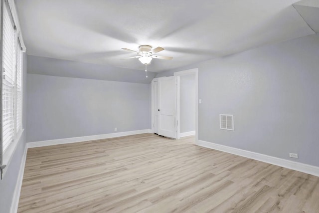 119 N Forrest Ave, Camden, TN 38320 - additional living space with ceiling fan and light wood-style floors
