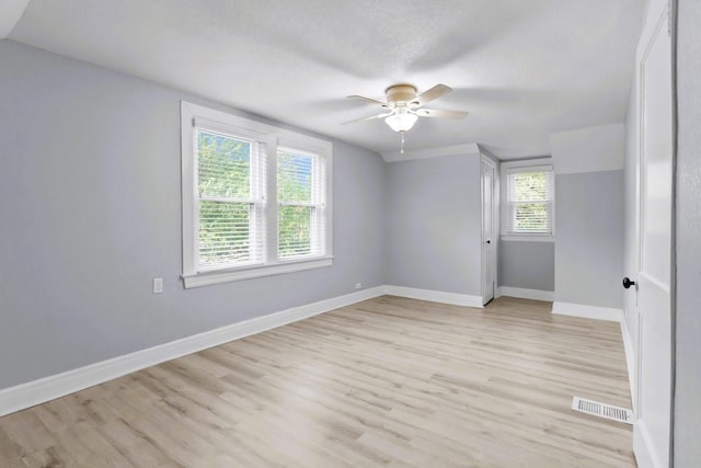 119 N Forrest Ave, Camden, TN 38320 - spare room with ceiling fan and light wood finished floors