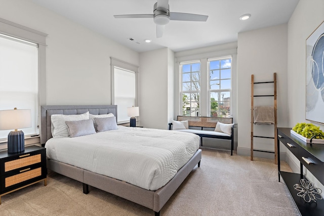 1931 Warfield Dr, Nashville, TN 37215 - carpeted bedroom featuring recessed lighting and a ceiling fan