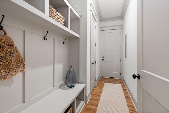 1931 Warfield Dr, Nashville, TN 37215 - mudroom with light wood-style floors and electric panel